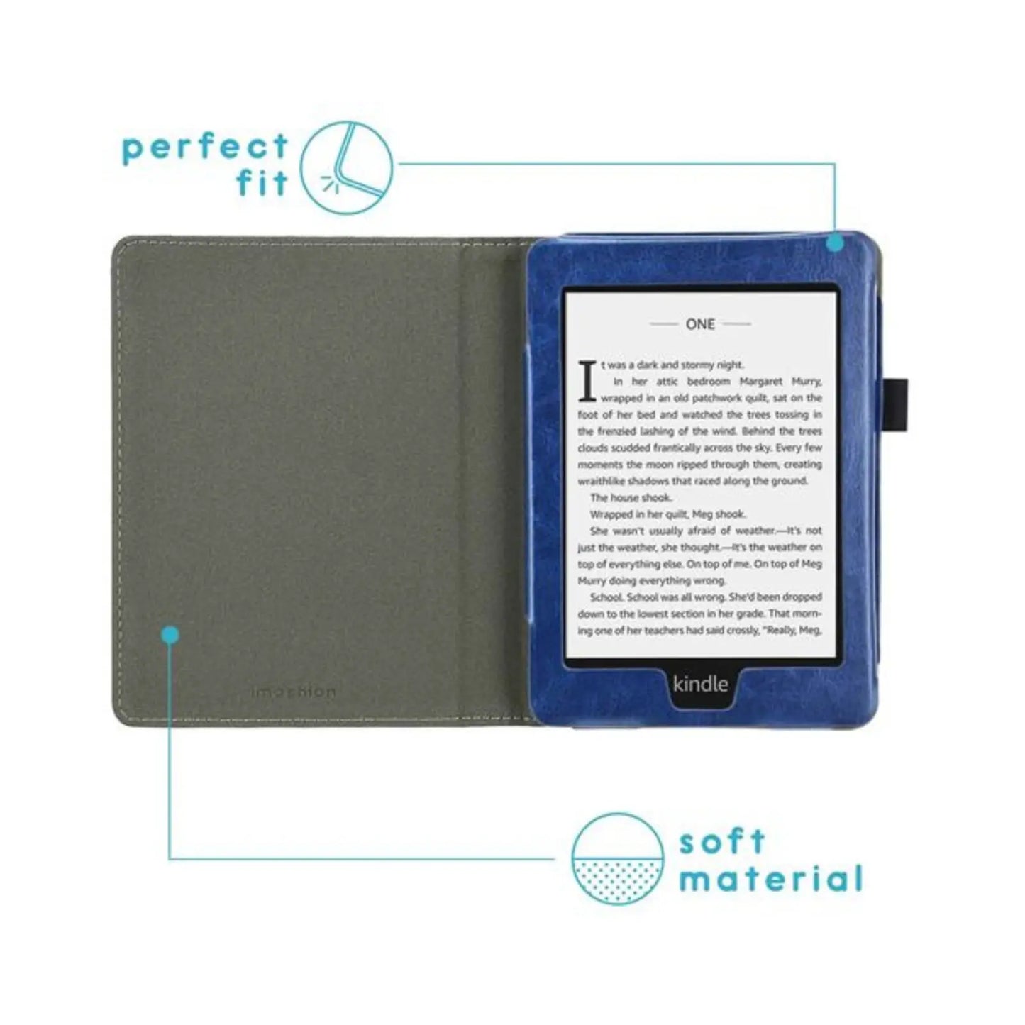 Etui de liseuse Kindle Paperwhite 4 Bleu